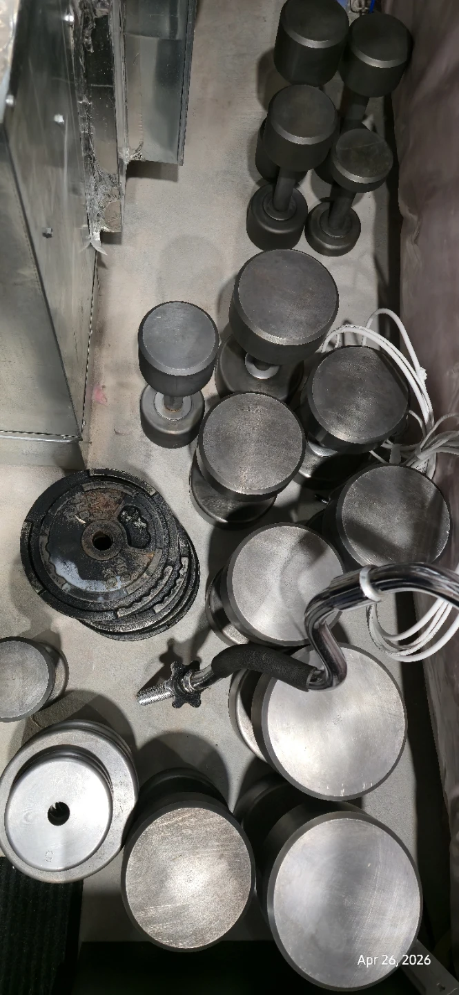 Set of Dumbbells and Barbell Plates - photo 2