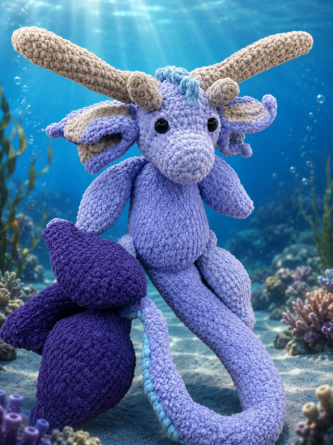 Handmade Crocheted Dragon Plush