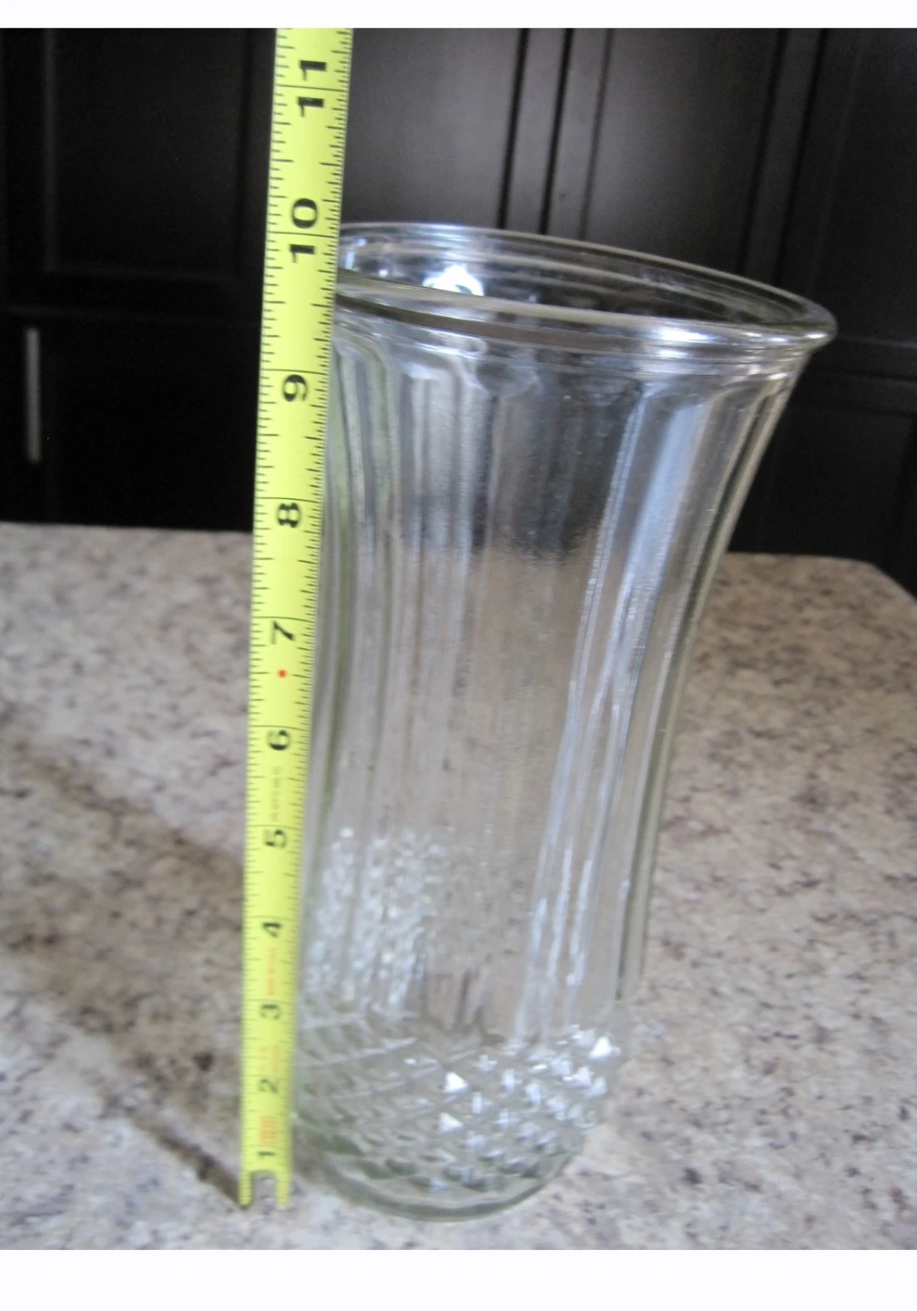 Set of 3 Clear Glass Vases. $5 EACH. Fixed price. - photo 2