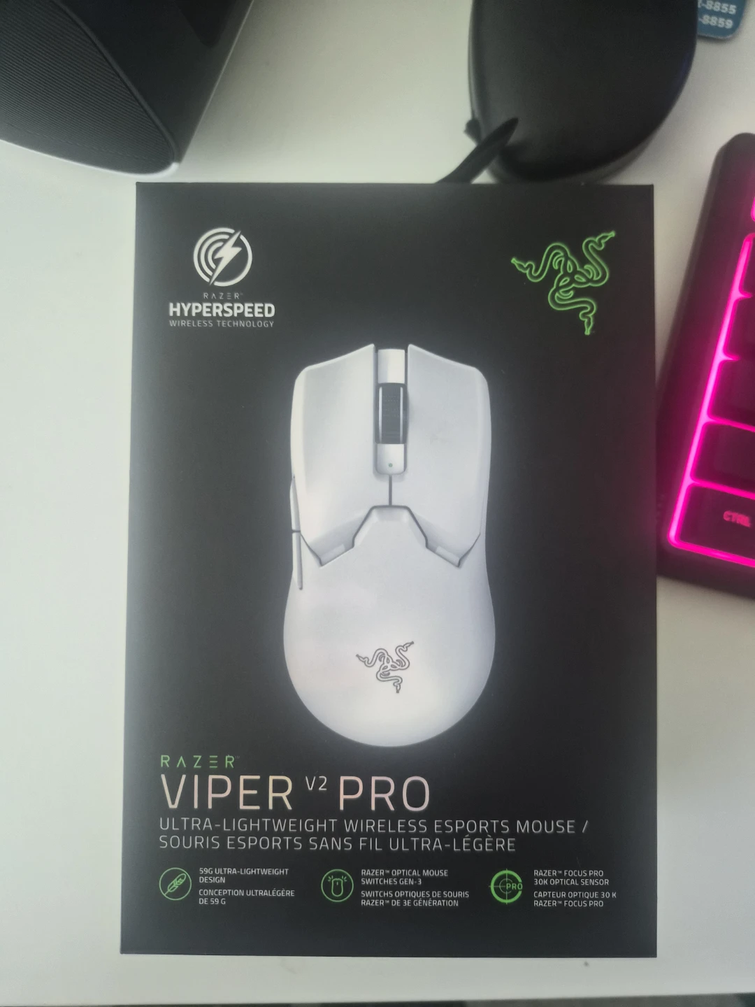 Razer Viper pro v2 wireless  Gaming Mouse - White