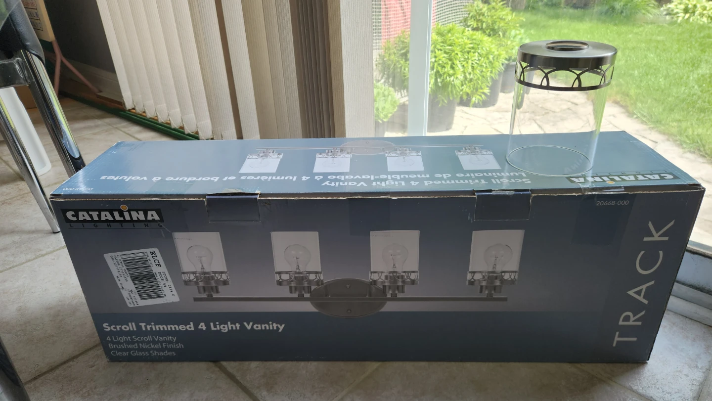 Catalina Lighting Scroll Trimmed 4 Light Vanity