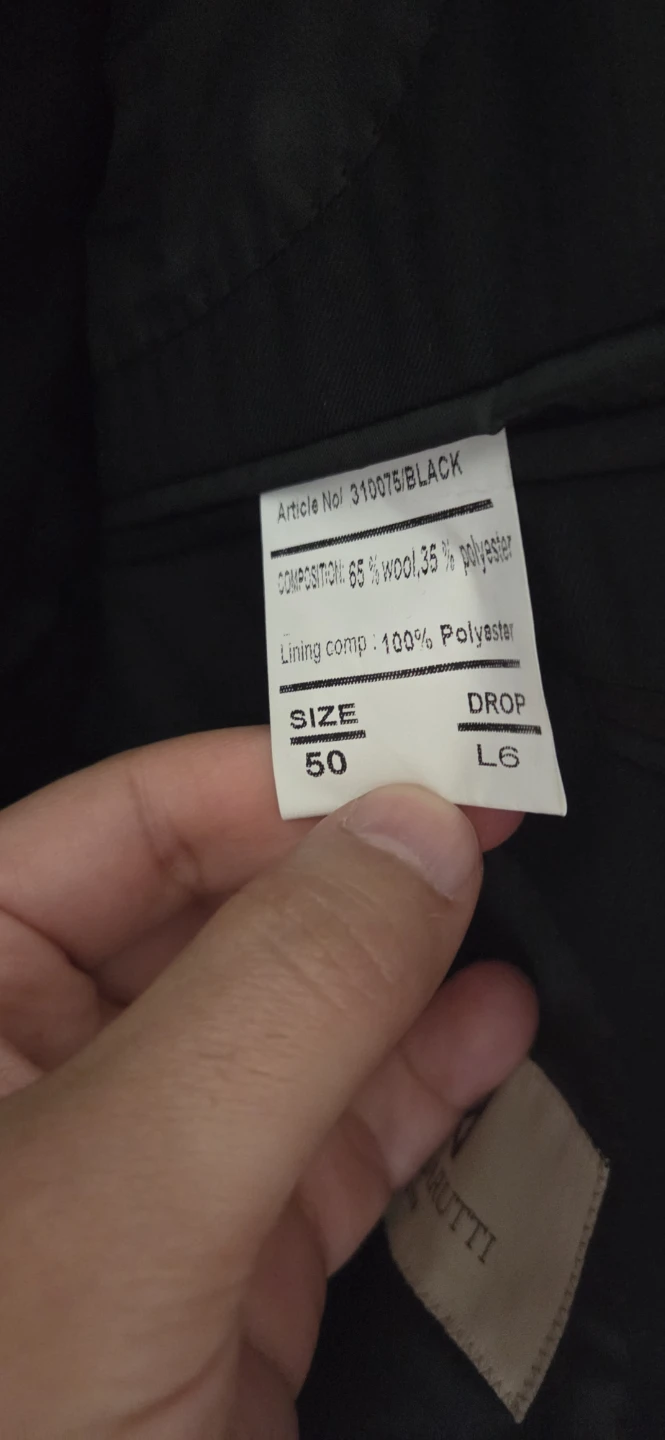 Mario Barutti Men's Black Suit Size 50 - photo 3