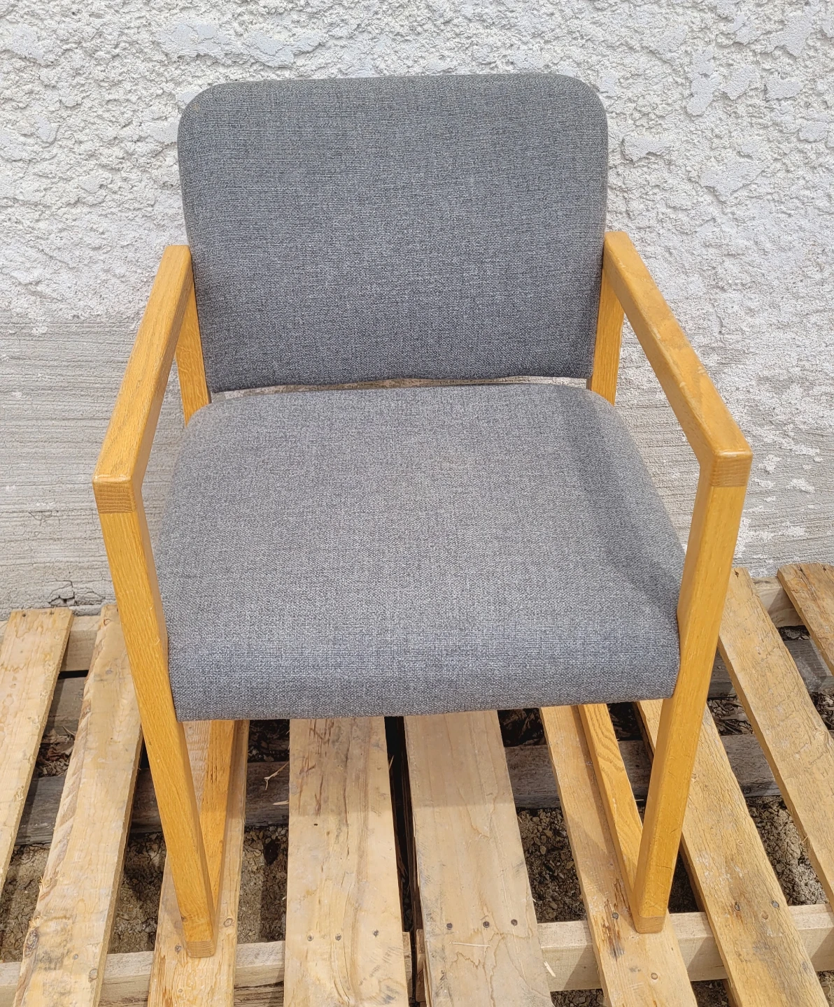 Mid Century Wood Frame Armchairs - photo 5