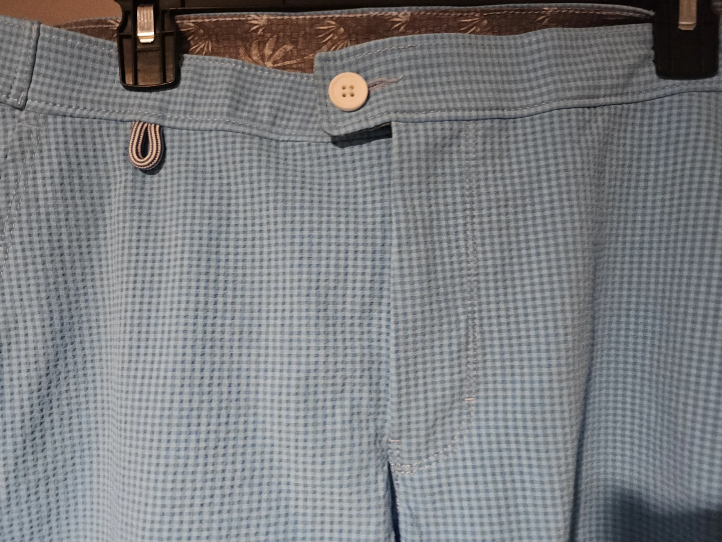 Tommy Bahama Blue Gingham Seersucker Shorts - photo 2