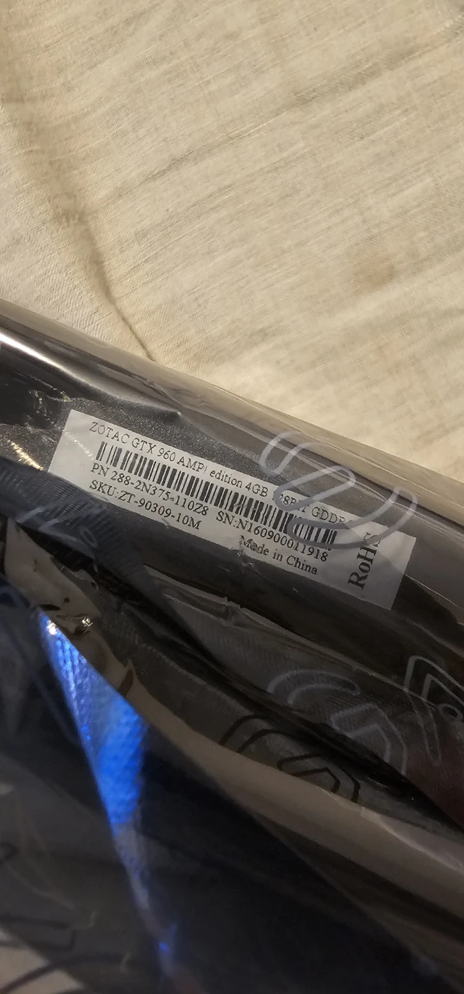 Sealed ZOTAC GTX 960 AMP! 4GB GDDR5 Graphics Card - photo 2