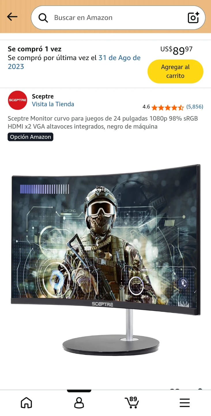 Sceptre 24-inch Curved 1080p Monitor
