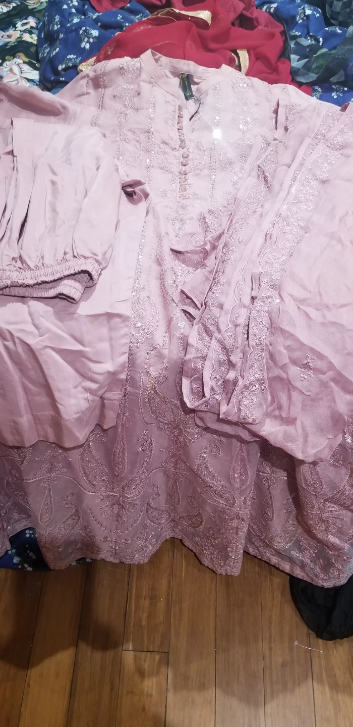 Light Pink Embroidered anarkali