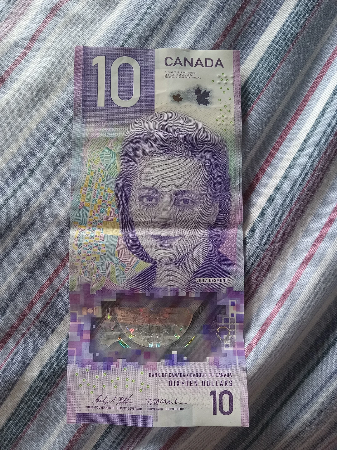 Canada 10 Dollar Bill Triple F Serial # Prefix - photo 2