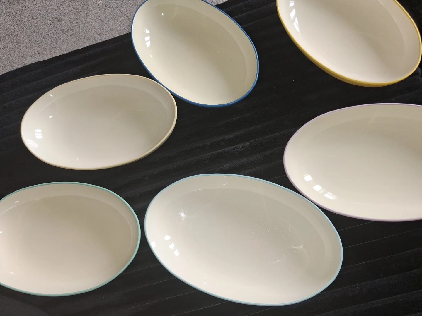 Set of 6 Oval Ceramic Bowls - photo 2