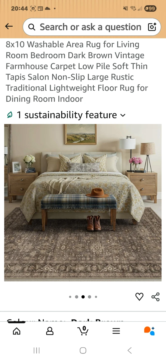 8x10 Washable Area Rug