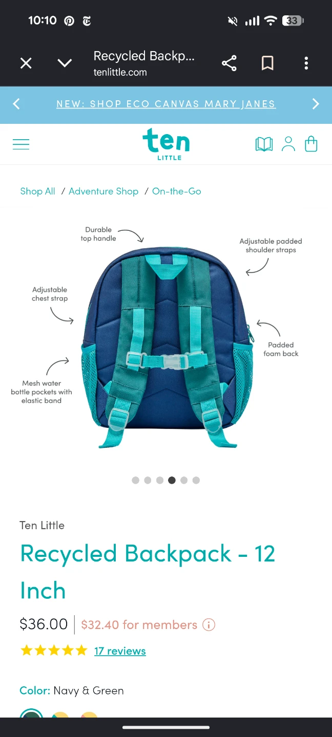 Ten Little  Backpack - 12 Inch - photo 3