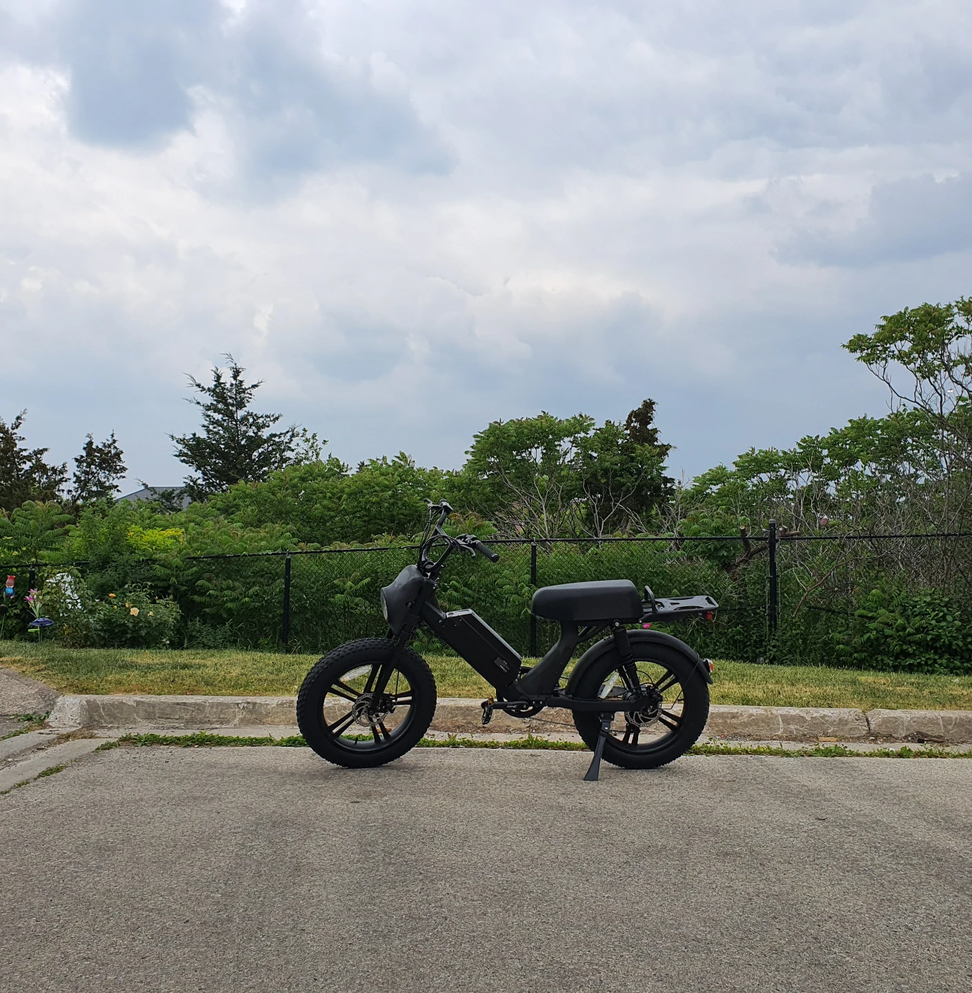 Black Electric Bike