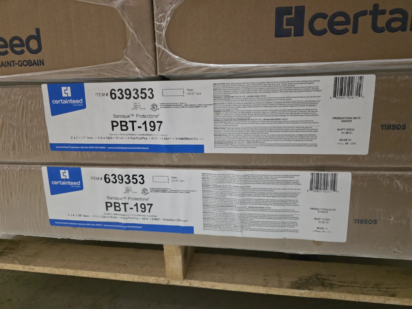 CEILING TILES CERTAINTEED