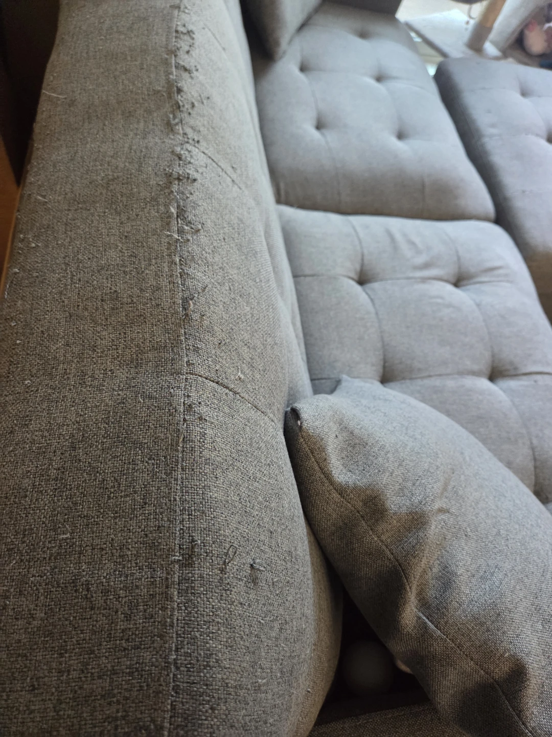 3 piece Sofa bed couch, storage ottoman and pillows set - photo 2