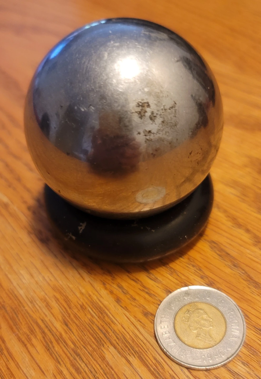 Metal Ball with Black Ring - photo 4