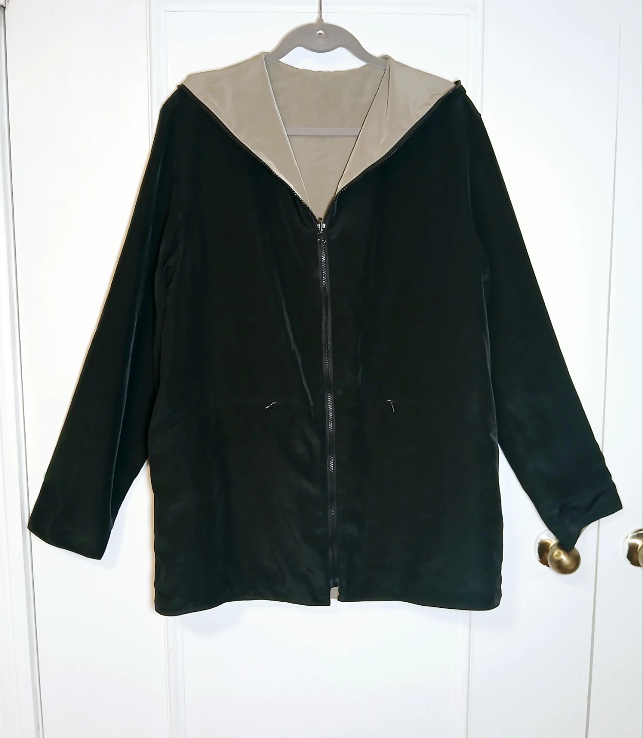 Women Medium Hilary Radley Reversible Hooded Jacket