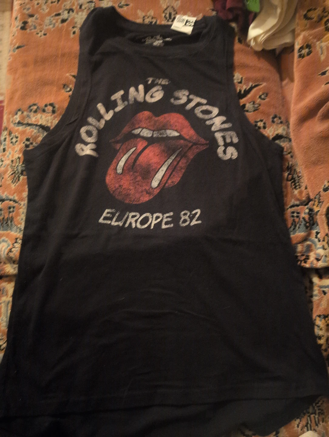 The Rolling Stones Europe 82 Tank Top