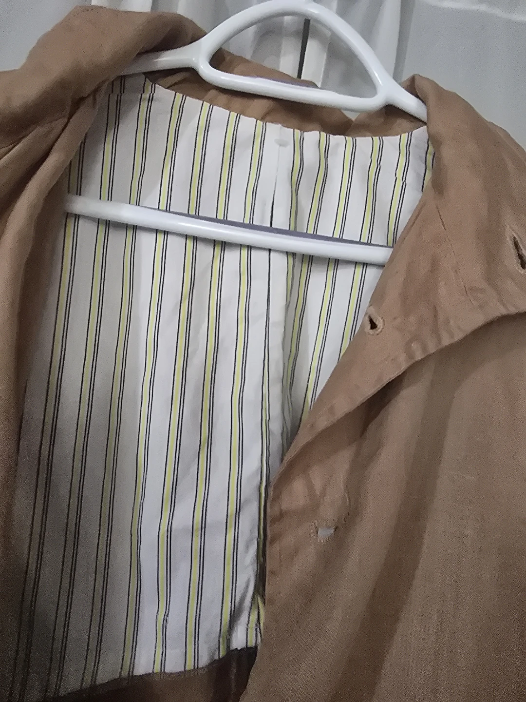 100% linen Brown Linen Button-Up Jacket - photo 4