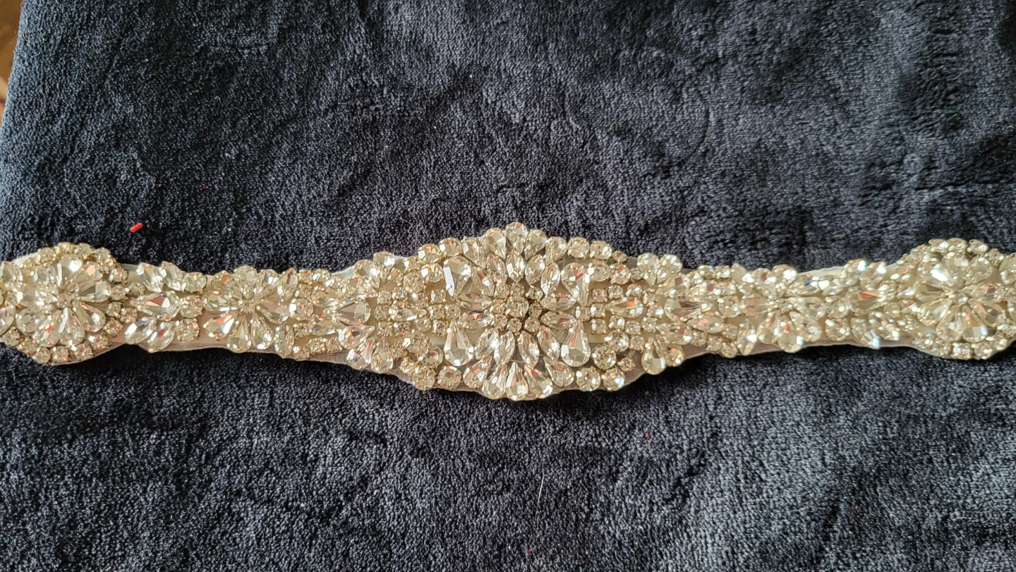 Rhinestone Bridal Sash - photo 2