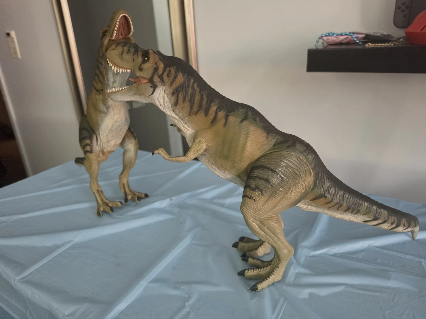 2 Large Dinosaur Action Figures