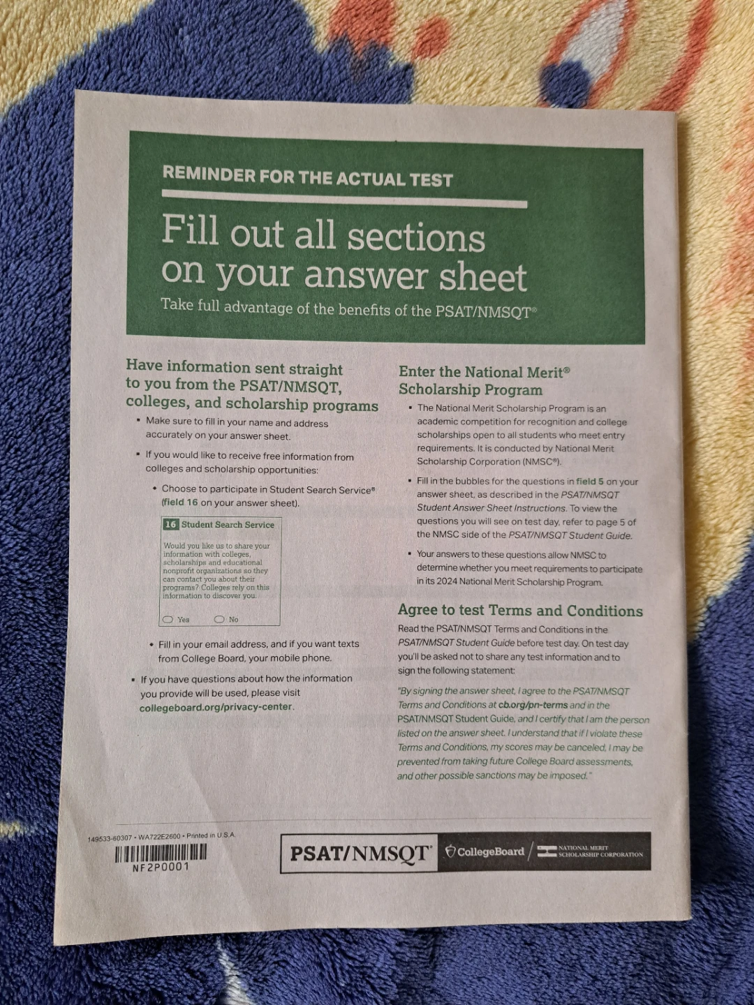 National Merit Scholarship Qualifying Practice Test 2 - photo 2