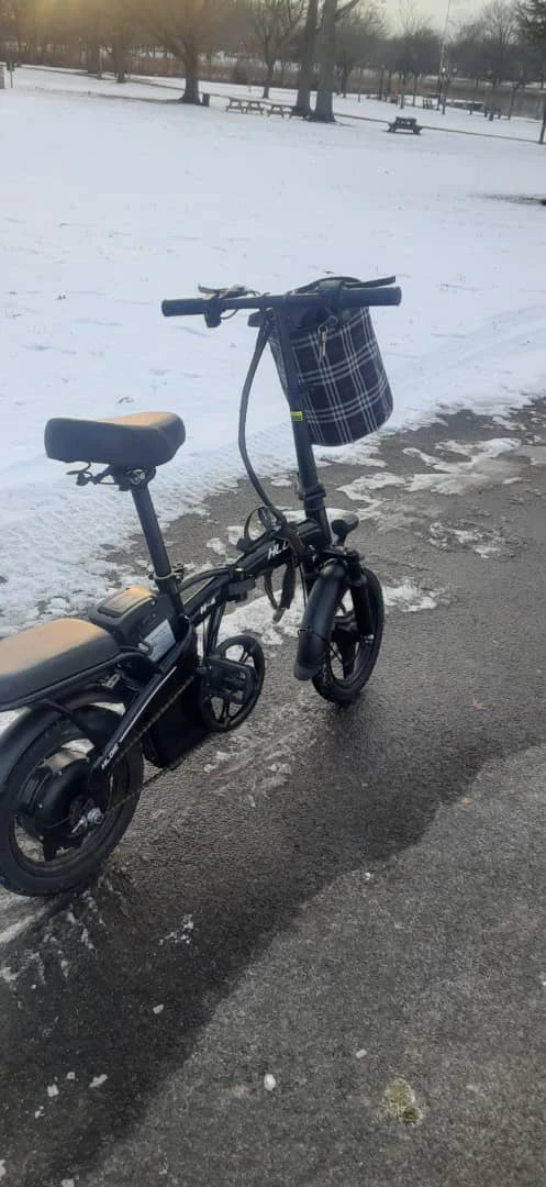 Black HOLIE Electric Folding Bike with no bascet - photo 2