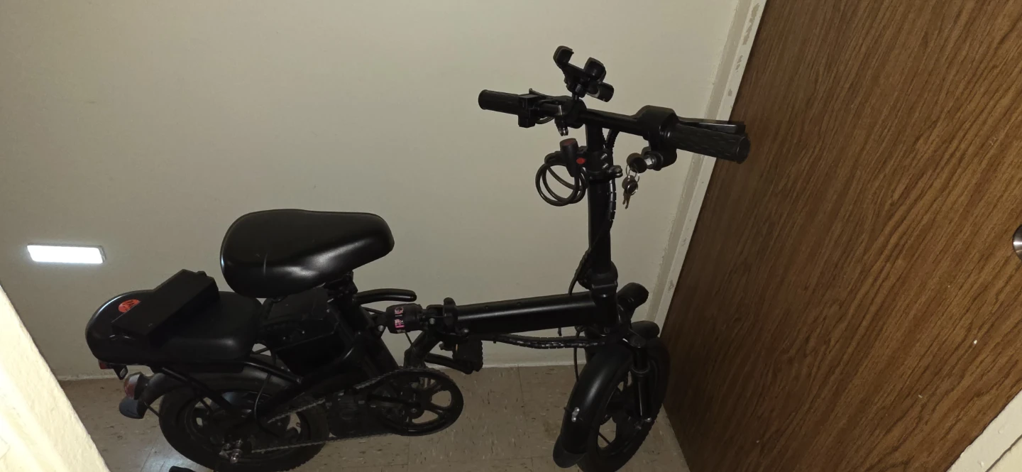 Black Folding Electric Scooter with Phone Mount - photo 3