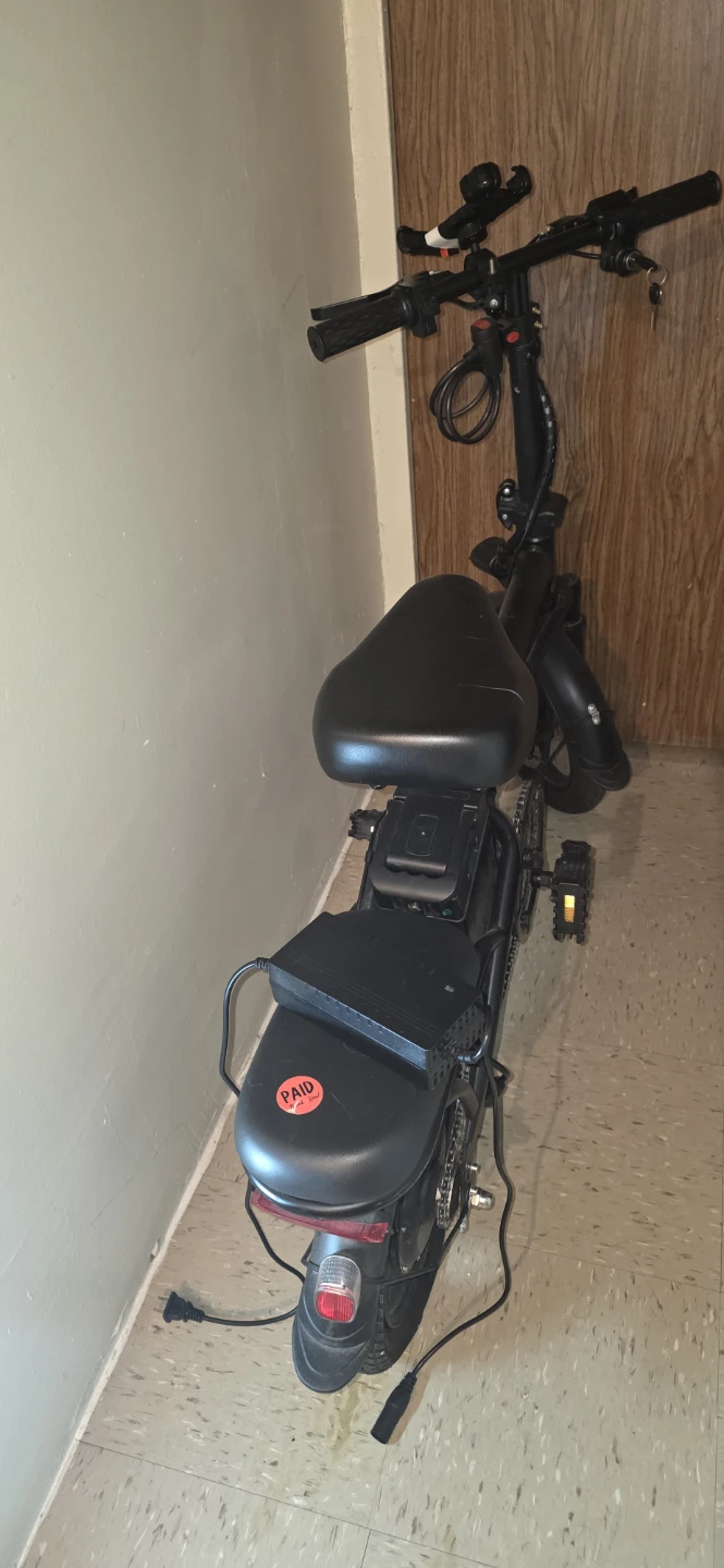 Black Folding Electric Scooter with Phone Mount - photo 4
