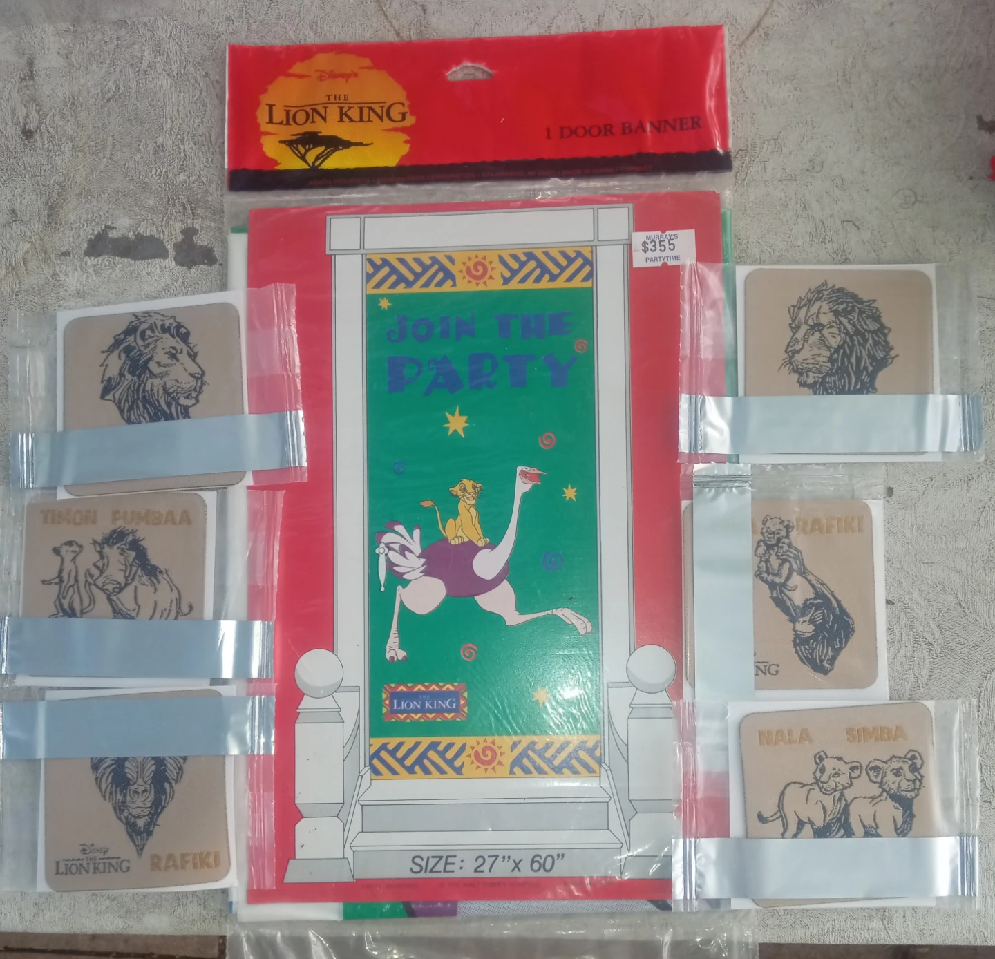 The Lion King 1 Door Banner and stick or sewable patches - photo 2