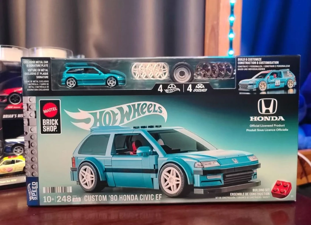 Hot Wheels Custom '90 Honda Civic EF Building Set