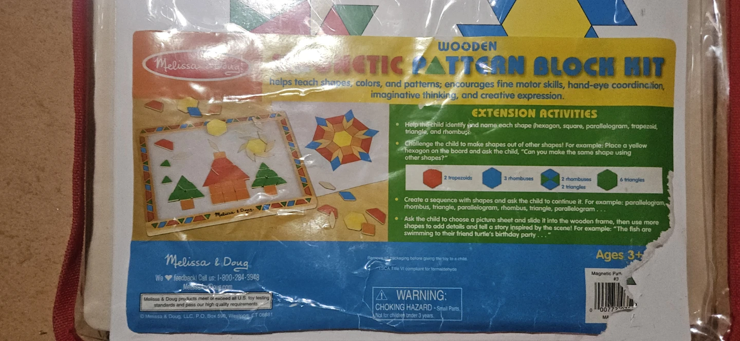 Melissa & Doug Wooden Magnetic Pattern Block Kit - photo 2