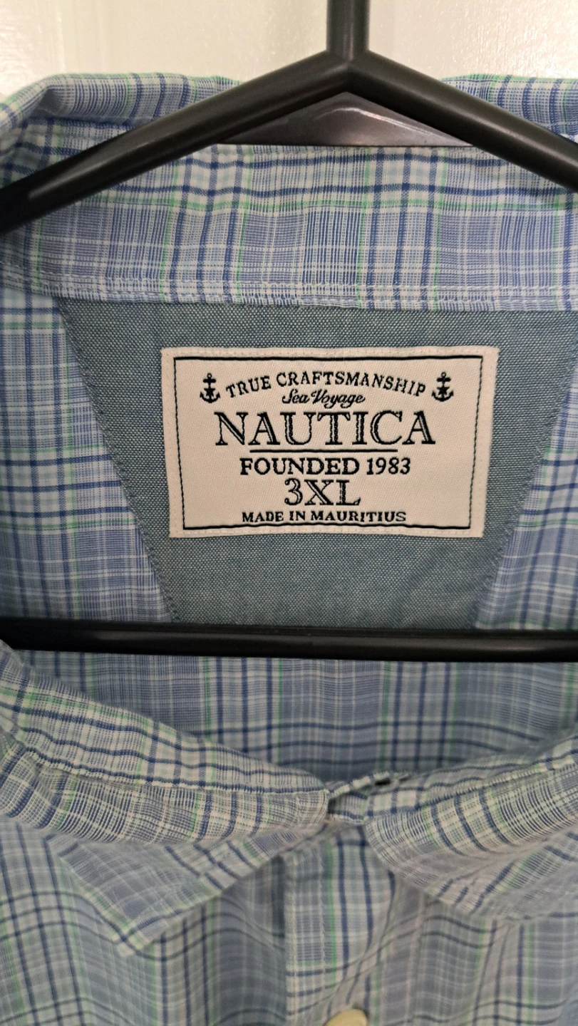 Nautica Men's Plaid Long Sleeve Shirt 3XL - photo 2