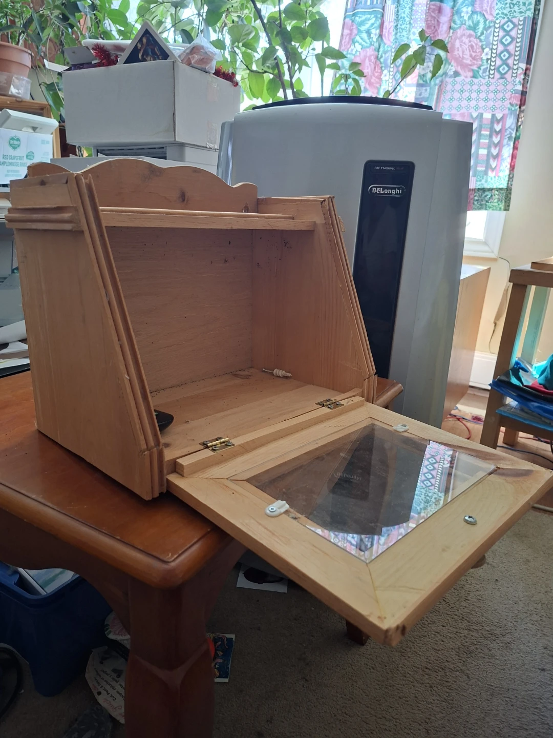 Wooden Bread Box with Window - photo 5
