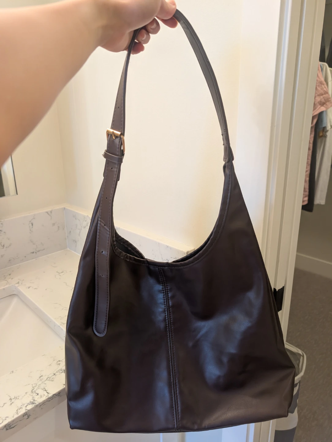 Dark Brown Shoulder Bag - photo 2