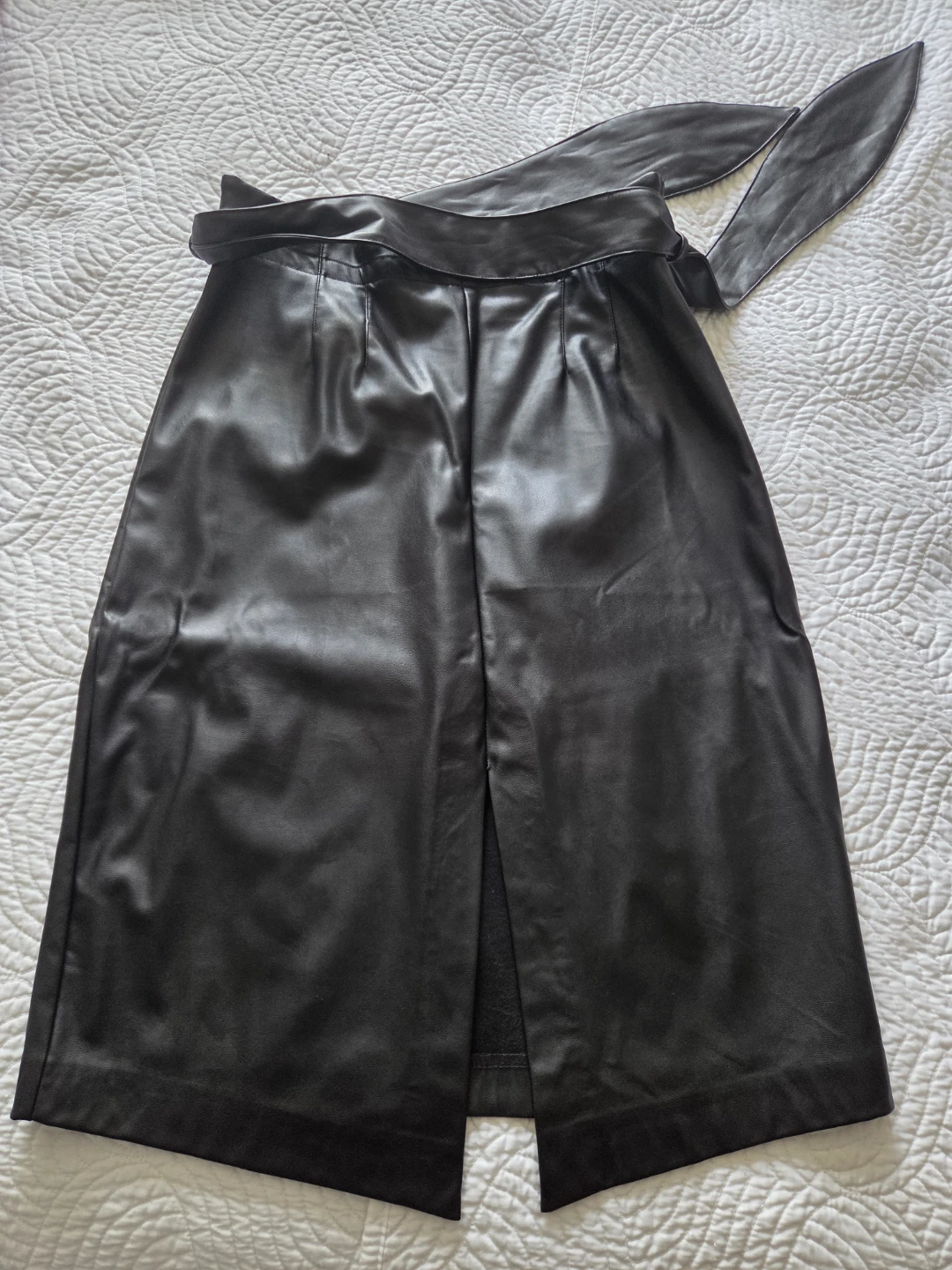 Dynamite faux leather belted skirt - photo 2
