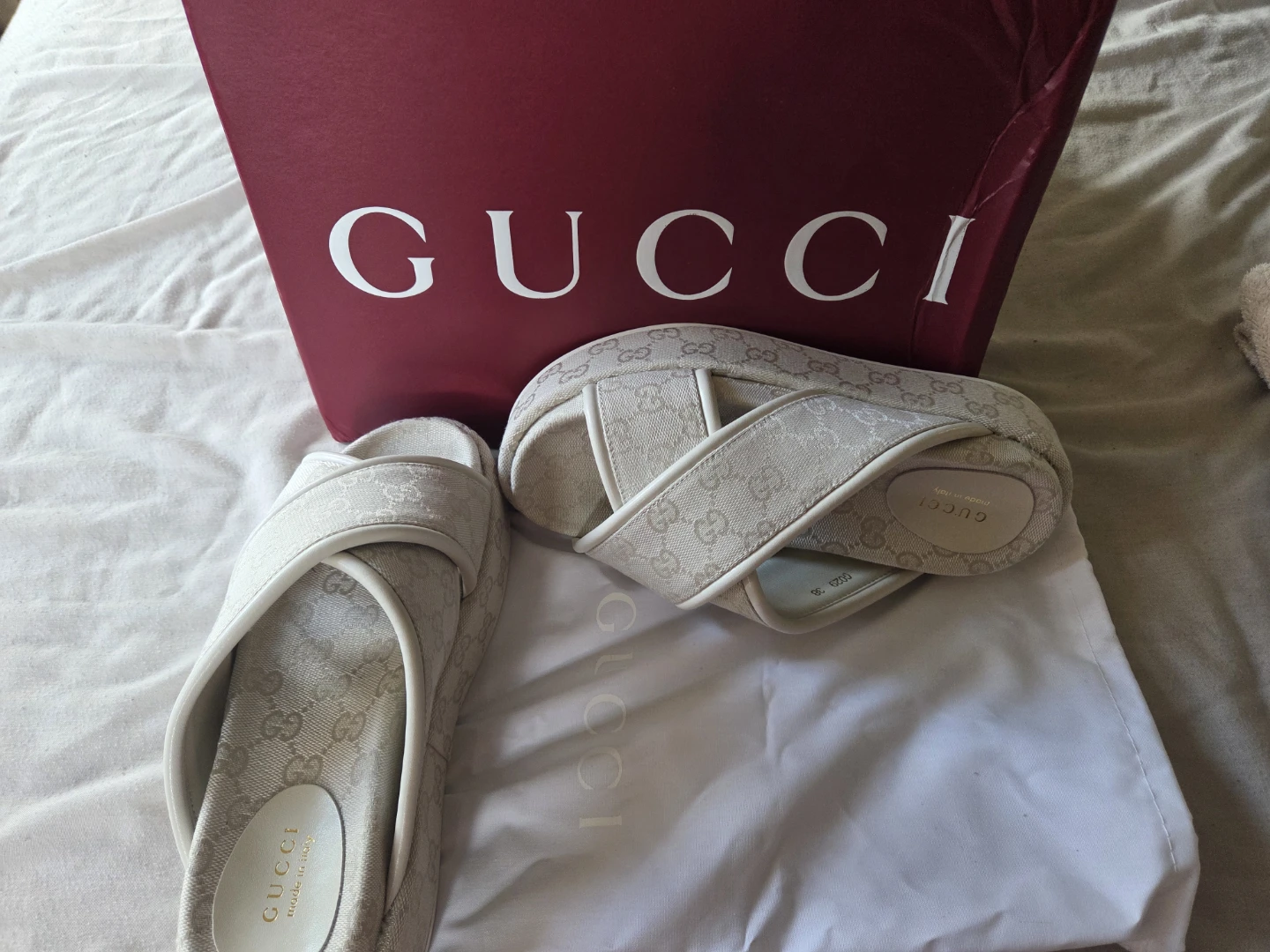 Gucci Slides with Box