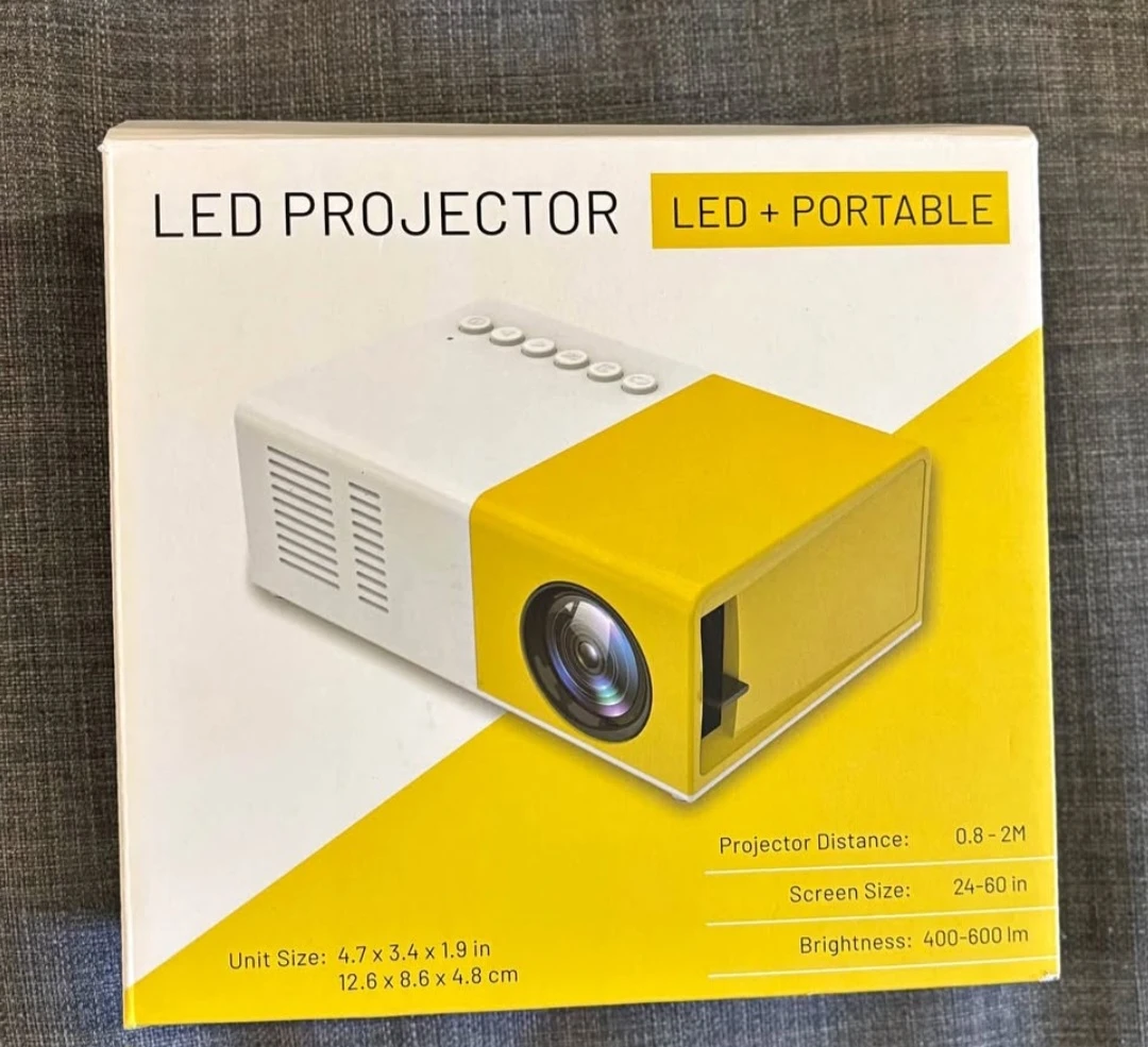 LED Portable Projector - Supports 1920 x 1080 px