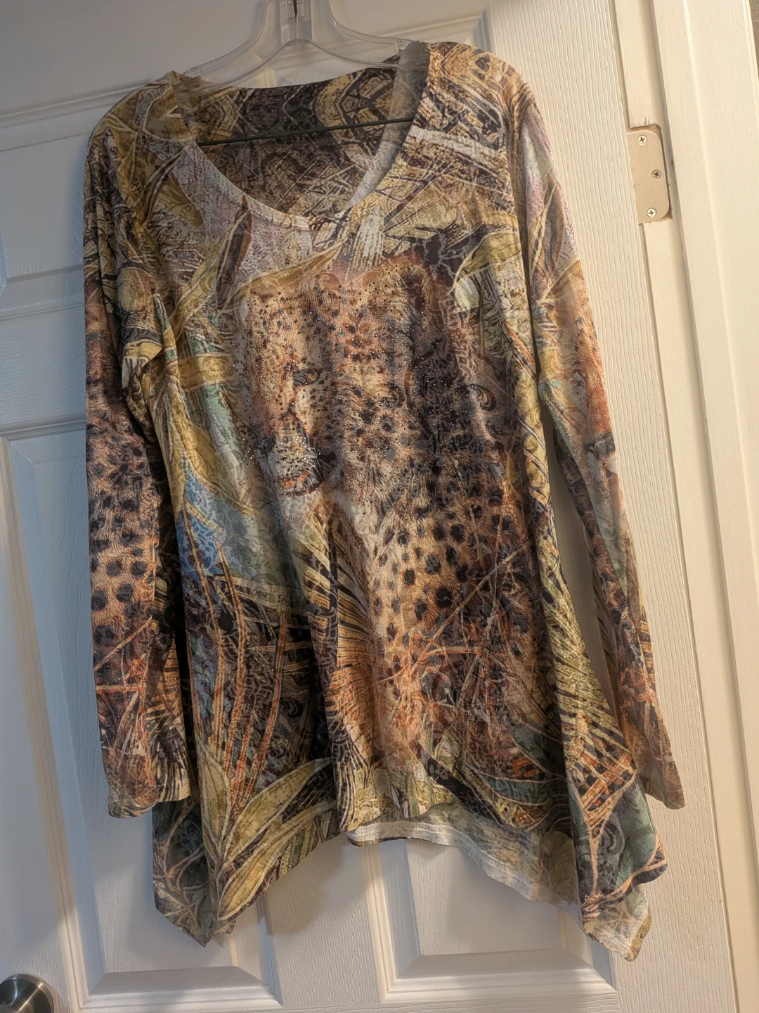 Animal Print Long Sleeve Top pick up only in st.albert