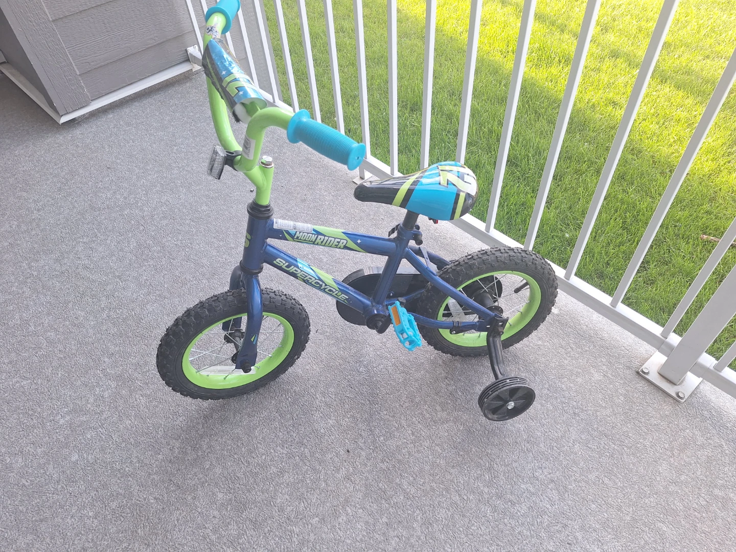 Supercycle Moon Rider Kids Bike - Blue/Green - photo 2