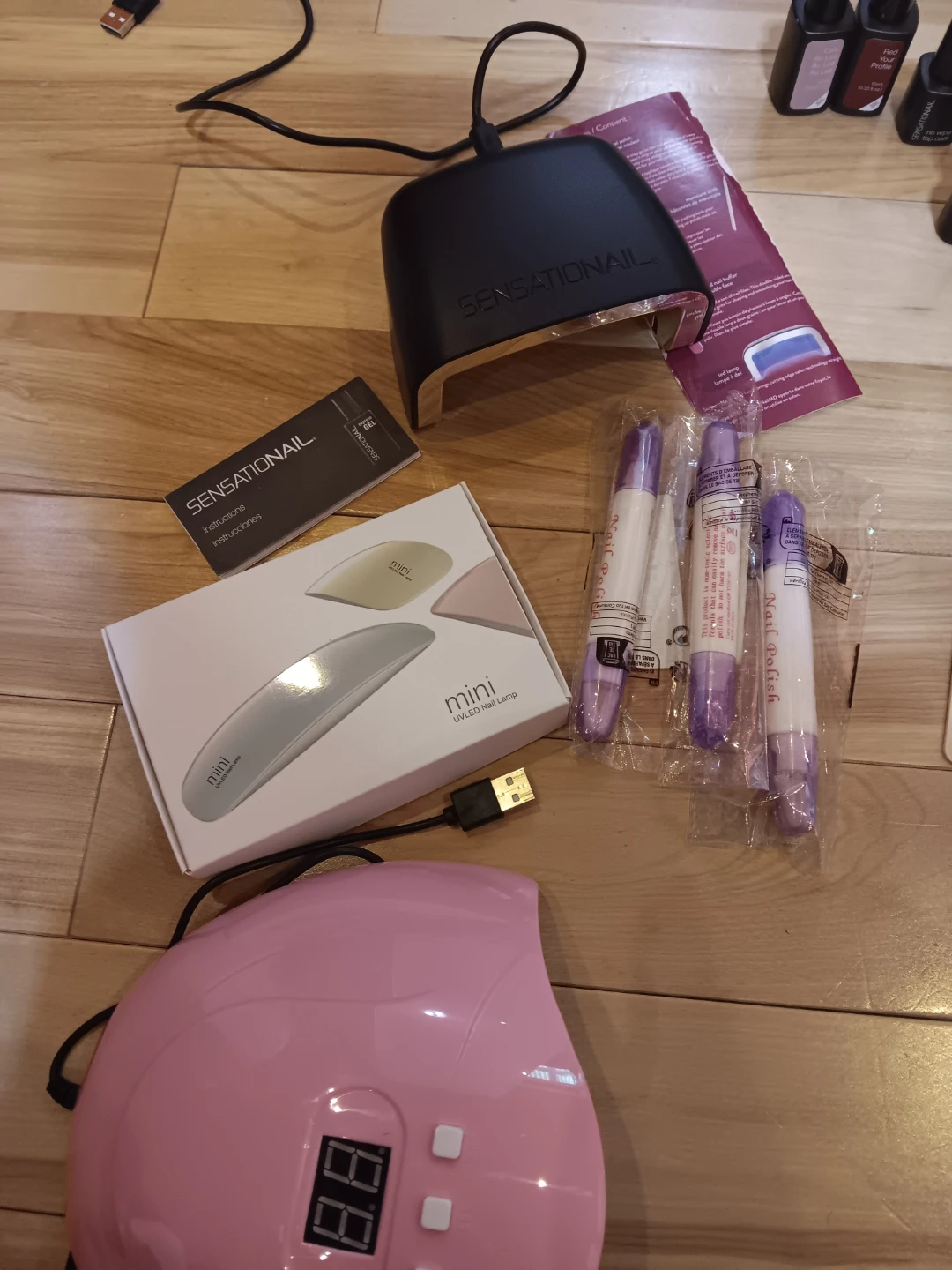 Nail Gel Polish Kit with UV Lamps and Accessories - photo 3