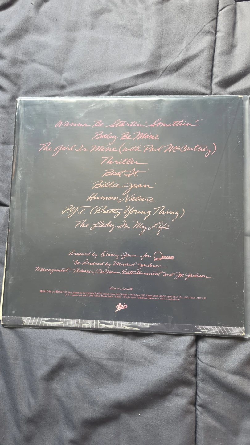 Michael Jackson Thriller Vinyl Record - photo 2