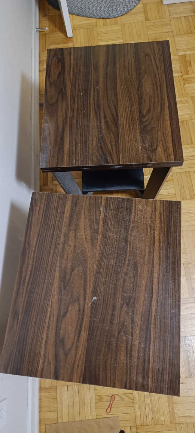 Wooden Coffee Table and End Table Set - photo 2