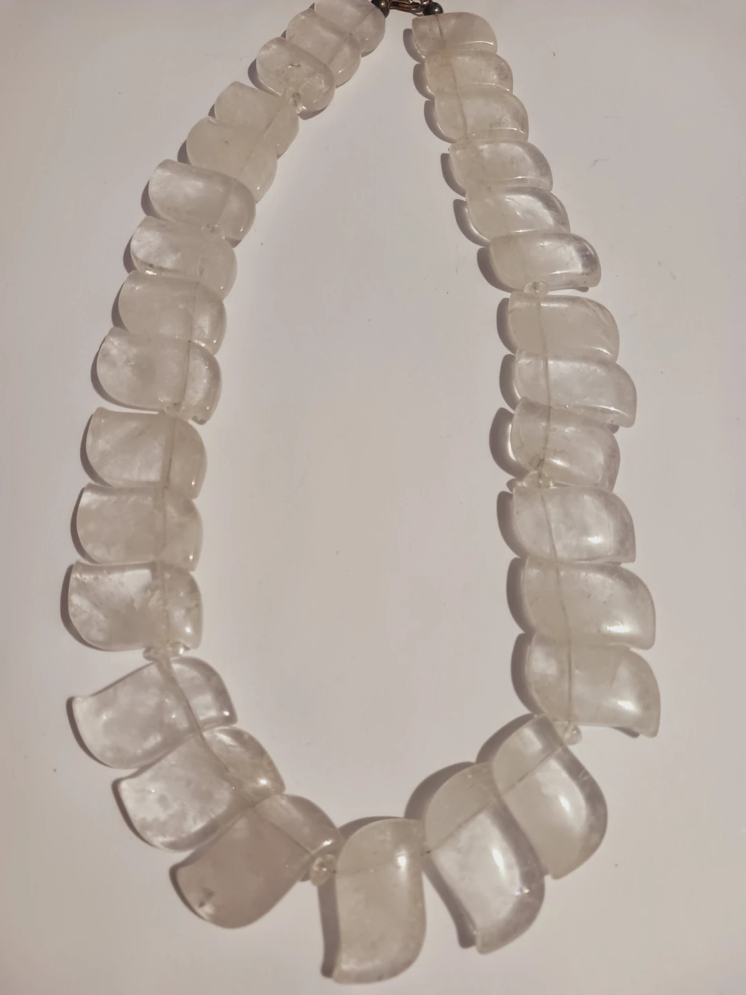 Sterling Silver 925 Rock Crystal Statement Necklace - photo 3