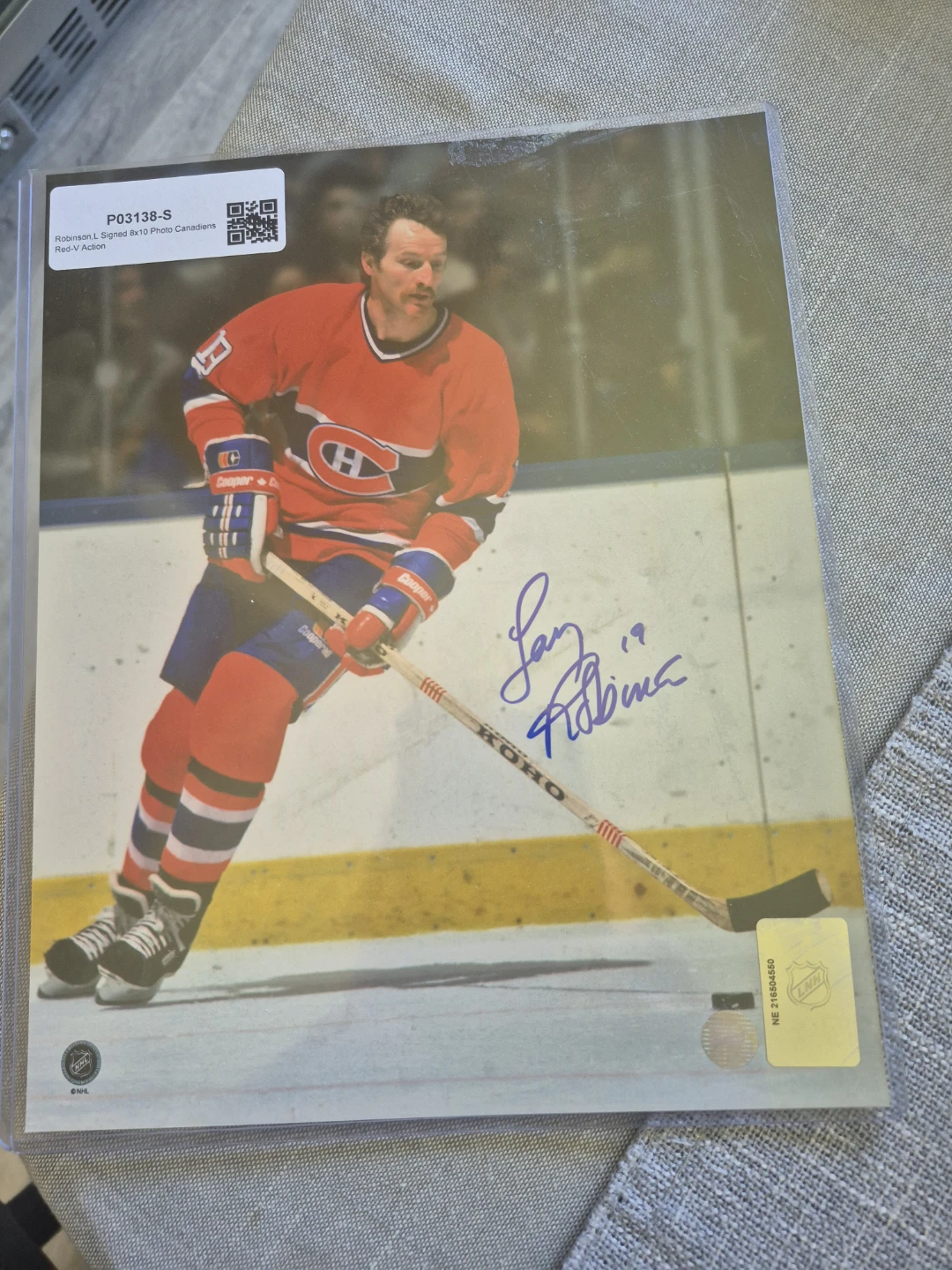 Larry Robinson COA signed photo