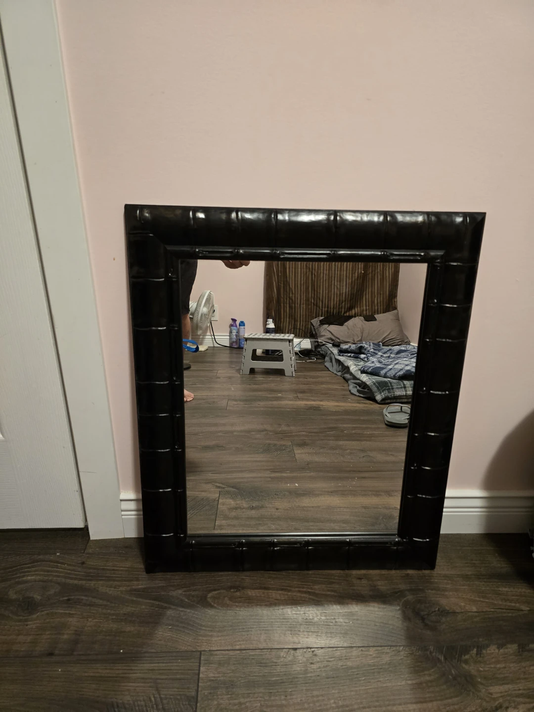 Black Rectangular Decorative Mirror