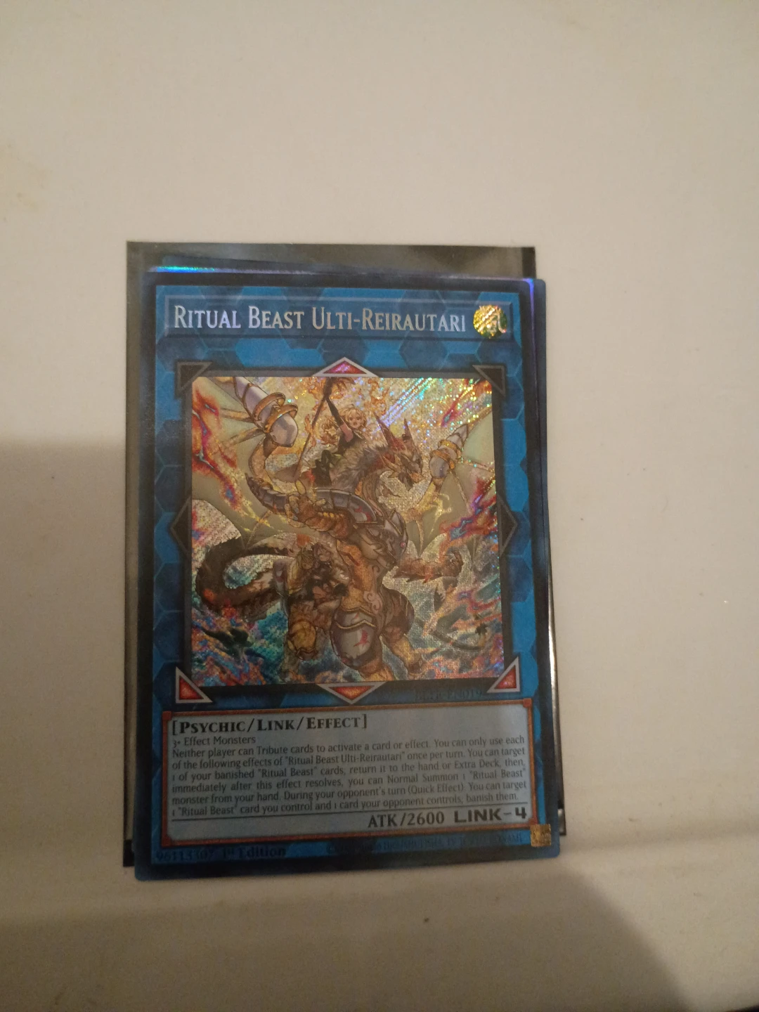 Yu-Gi-Oh! Ritual Beast Ulti-Reirautari Card