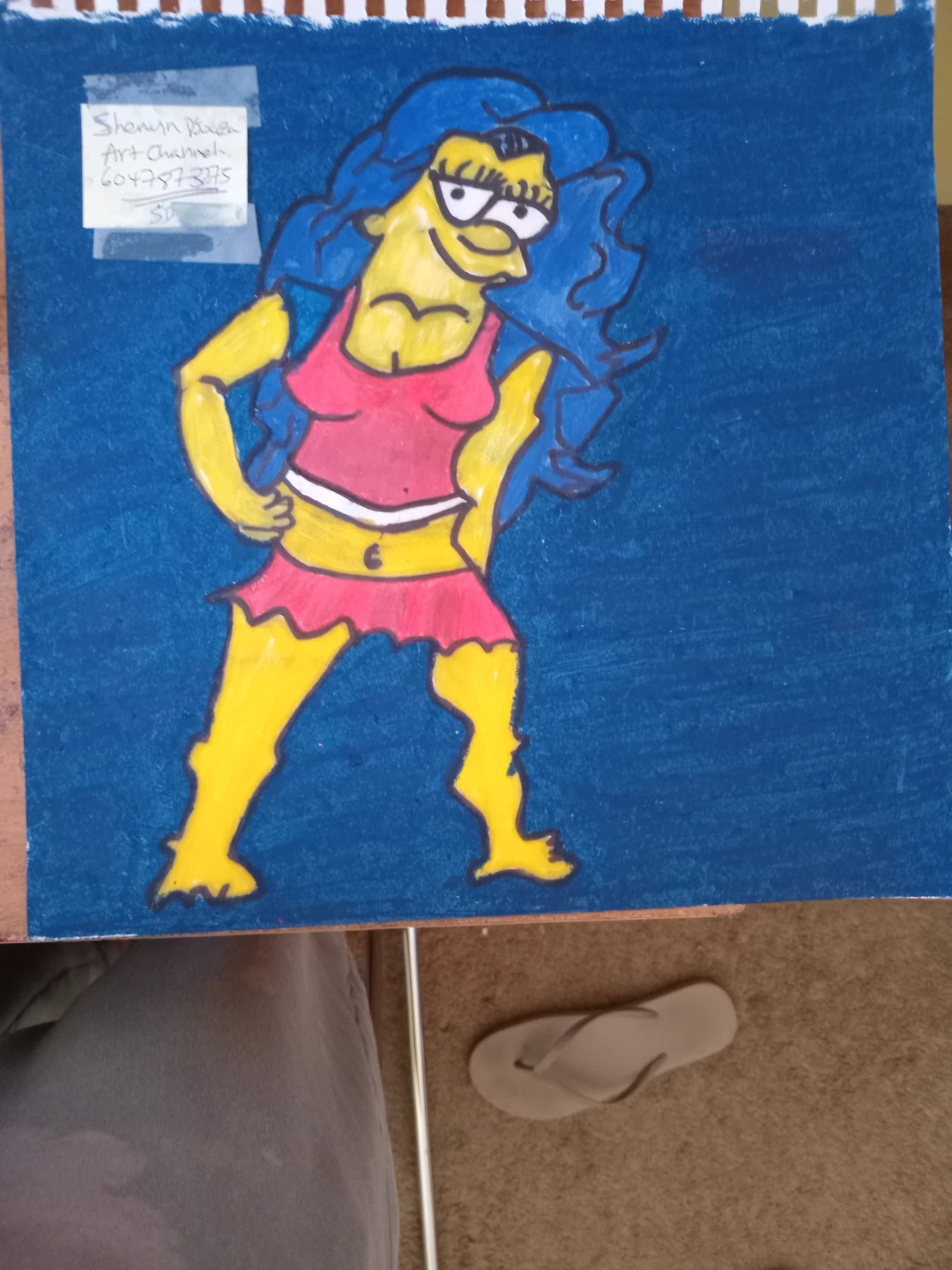 Young Marge Simpson Drawing Illustration by Me - photo 4