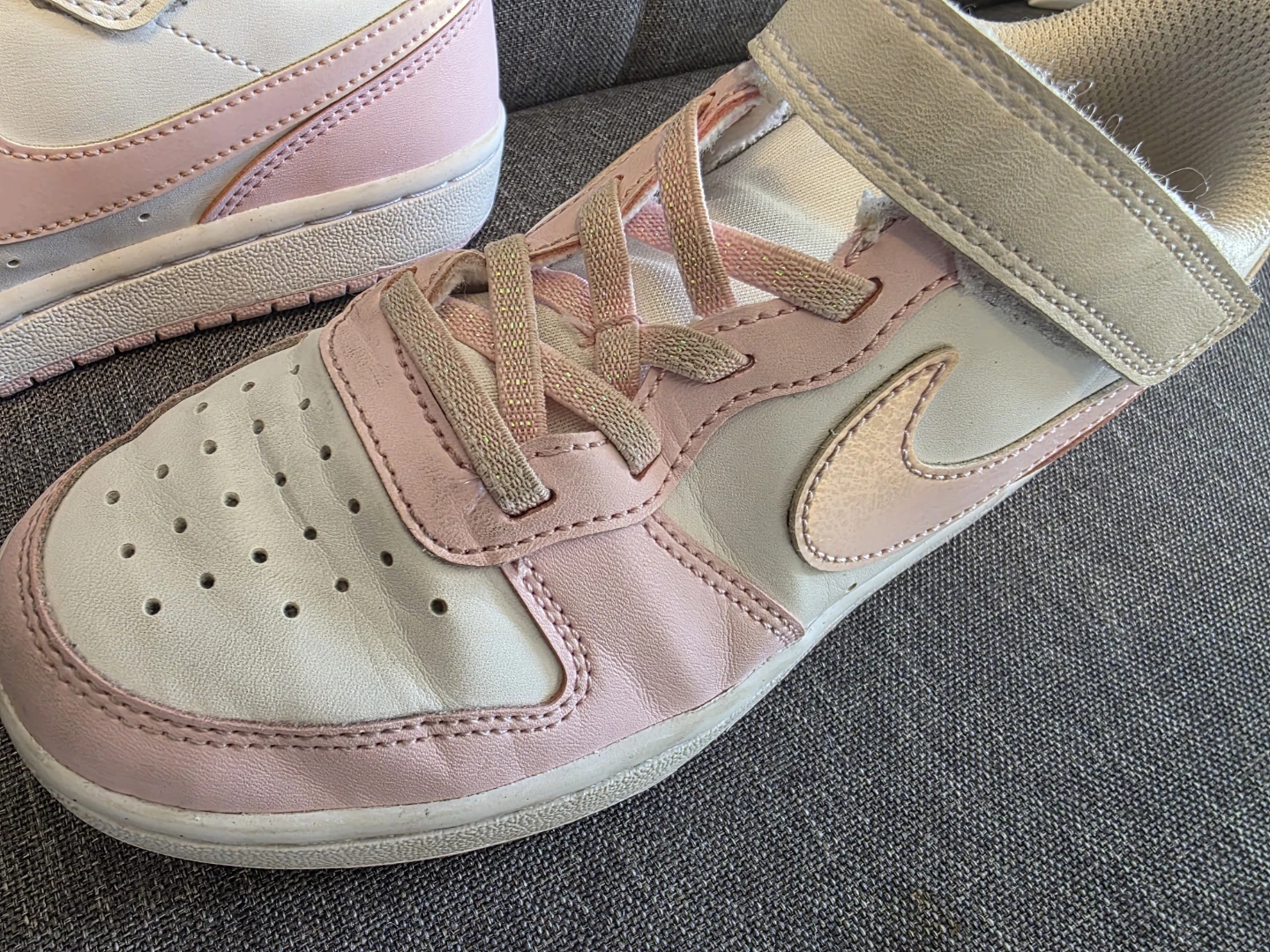 Nike Court Vision Low TD Pink White preschool  Shoes - photo 3