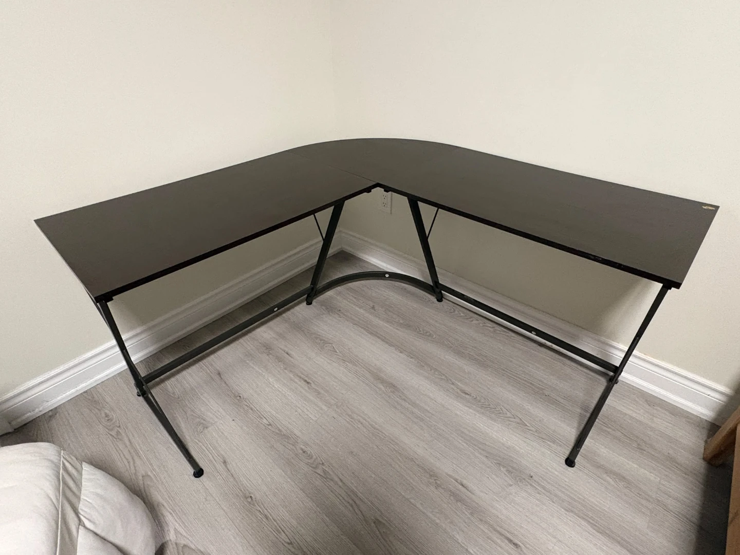 Espresso brown L-Shaped Corner Desk