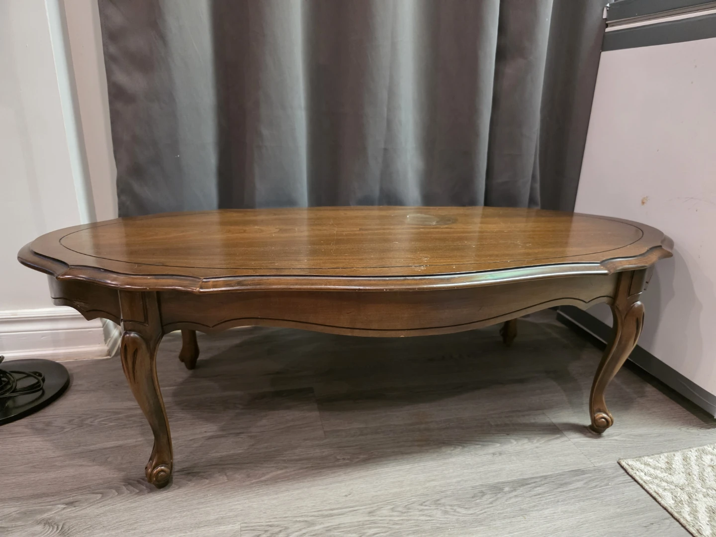 Wooden Oval Coffee Table